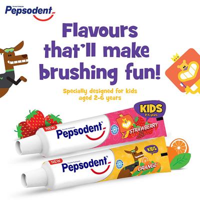 Pepsodent Kids Toothpaste - Orange 45 gm - Baby Oral Care