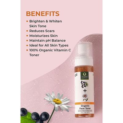 Organic Harvest Brightening Face Toner Kakadu Plum, Acai Berry & Rice water Enriched with Vitamin C 100ml - Toners