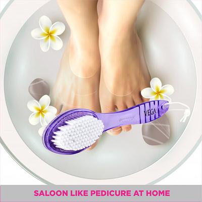 Vega Pumice Stone Brush With Handle (PD - 01N) 94 gm - Manicure & Pedicure Kits