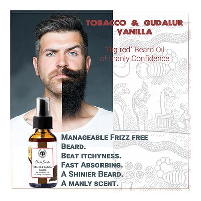 Seer Secrets Big Red Beard Oil of Manly Confidence - Tobacco & Gudalur Vanilla 30 ml - Beard Oil