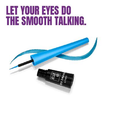 Elle18Eyedrama Liner Lazer Blue 3 ml - Eyeliners