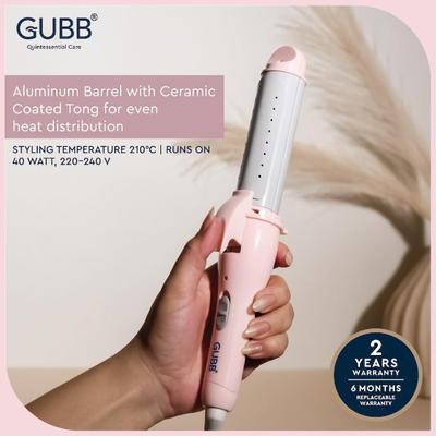 GUBB 2 In 1 Hair Curler & Straightener with Ceramic Coated Plates - (GB-007) Pink 1's - Multi-Stylers