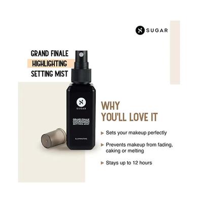 SUGAR Cosmetics Grand Finale Highlighting Setting Mist 50ml - Setting Spray