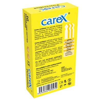 Carex Powershot Condoms 10's - Plain/Flavoured Condoms