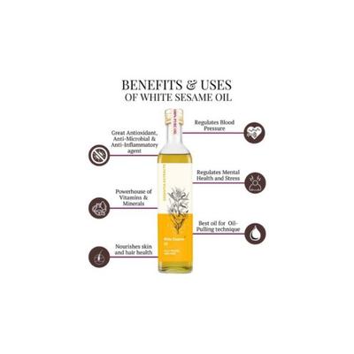 Essentia Extracts Combo of Cold-Pressed Coconut Oil & Sesame Oil, 1000ml (500ml +500ml) 2's - Massage Oils