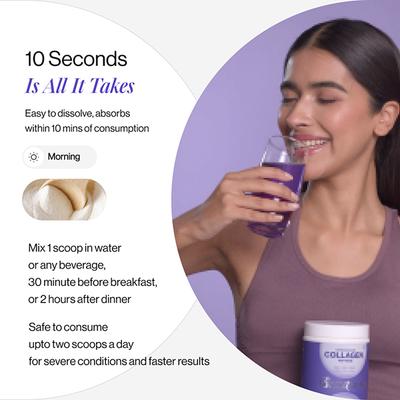 Beautywise Advanced Collagen Peptides (Blueberry) 200 gm - Multi-Vitamins