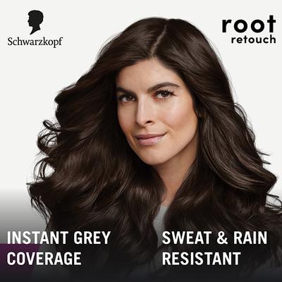Schwarzkopf Root Retouch Temporary Dark Brown Root Cover Spray For Instant Grey Coverage 120 ml - Hair Sprays & Mists