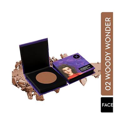 SUGAR Cosmetics Contour De Force Mini Bronzer - 02 Woody Wonder (Warm Brown) 4 gm - Bronzers