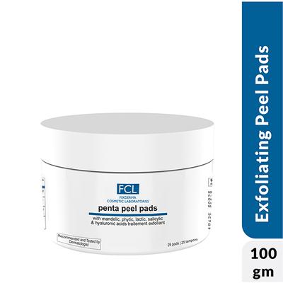 Fixderma FCL Penta Peel Pads, Exfoliant Removes Dead Cells, Fine Lines & Wrinkles 1's - Masks & Peels