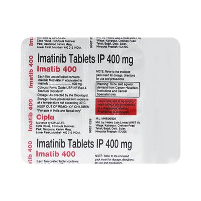 Imatib 400mg Tablet 10'S - Cancer Oncology-Tar