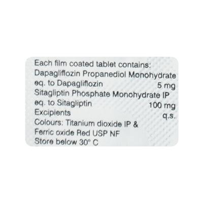 DAPAGLYN S 5/100 Tablet 10's - Diabetes-Ant