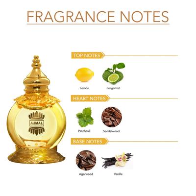 Ajmal Mukhallat Al Wafa Concentrated Perfume Oil Oriental Musky Alcohol For Unisex And Musk Rose Concentrated Perfume Oil Floral Musky Alcohol For Unisex 24 ml - Perfumes (Edt/Edp)