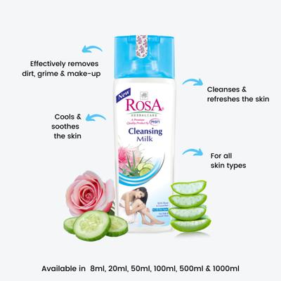 Rosa Cleansing Milk 1000 ml - Face Wash & Cleansers