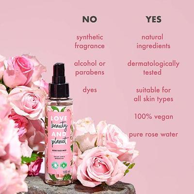 Love Beauty And Planet Rose Face Mist Hydration Booster 100 ml - Face Mists