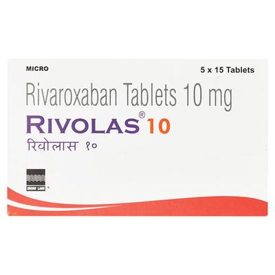 RIVOLAS 10 Tablet 15's - Blood Clot-Ant