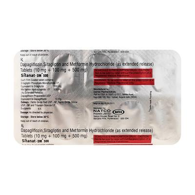 SITANAT DM 500 Tablet 10's - Diabetes-Ant