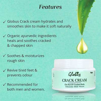 Globus Naturals Crack Cream (Pack of 2) 100 gm - Foot Creams & Lotions