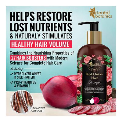 Oriental Botanics Red Onion Hair Shampoo + Red Onion Hair Oil 300 ml - Hair Oils