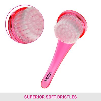 Vega Facial Brush (FB - 02) Color - Pink 1's - Hair Clips/Bands