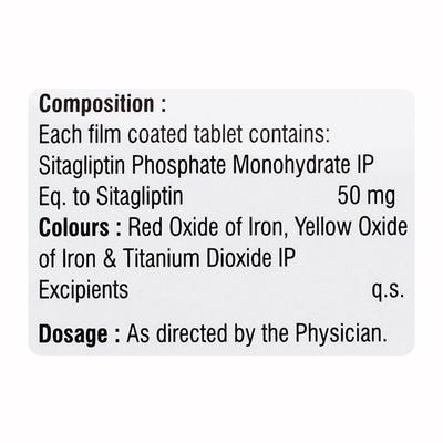 SITAGLIVAC 50 Tablet 7's - Diabetes-Ant