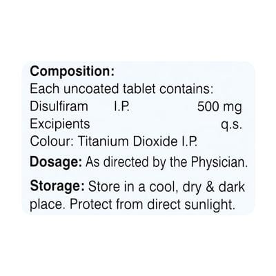 Recopress 500mg Tablet 6'S - Alcohol Addiction