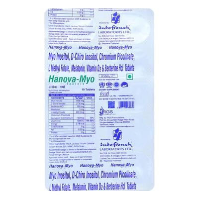 HANOVA MYO Tablet 10's - Supplements-Vam