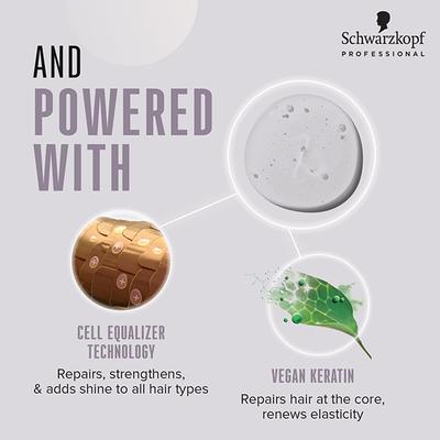 Schwarzkopf Professional Bonacure Clean Balance Deep Cleansing Shampoo with Tocopherol for All Hair Types with Vegan Keratin 1000 ml - Shampoos