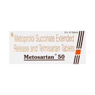 Metosartan 50mg Tablet 10'S - Hypertension-Ana