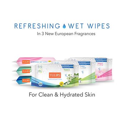 Tulips Refreshing Wet Wipes - Summer Fresh 20's - Diapers & Wipes