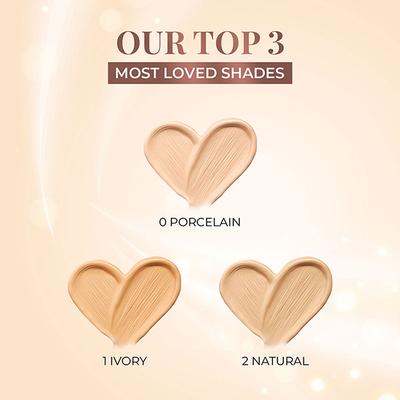 Just Herbs Hydrating Skin Tint Medium Coverage with SPF 15 + Brahmi + Lotus, Ivory 01 20gm - Foundation