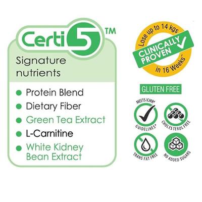 Vidaslim High Protein Meal Replacement for Weight Management Powder Jar - Caffe Latte Flavour 400 g - Weight Loss