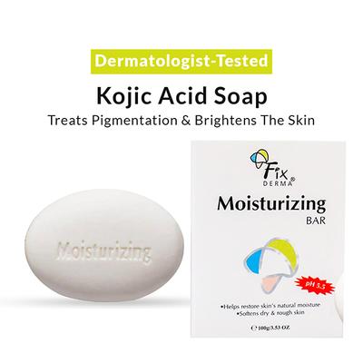 Fixderma Moisturizing Bar, Soap for Dry Skin and Rough Skin Soap Free Body and Facial Cleanser 100 gm - Soaps