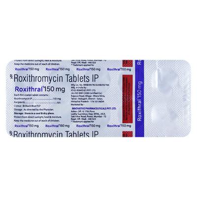 ROXITHRAL 150mg Tablet 10's - Bacterial Infections-Mac