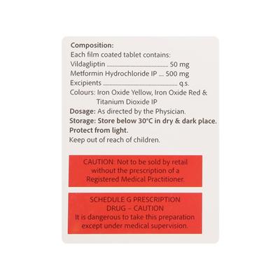 IBVILDA M 500mg Tablet 15's - Diabetes-Ant