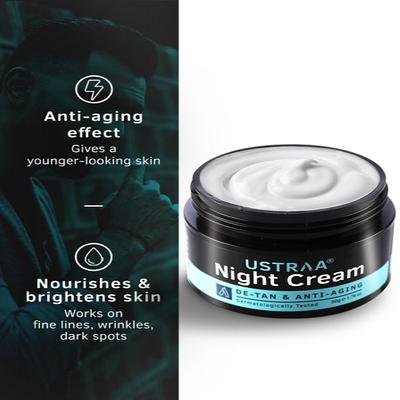 Ustraa Night Cream - De-Tan & Anti-Aging 50 gm - Face Creams