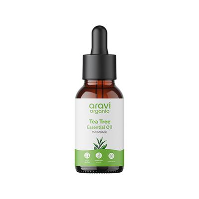 Aravi Organic Tea Tree Essential Oil 100% Pure Oil 15 ml - Essential Oils