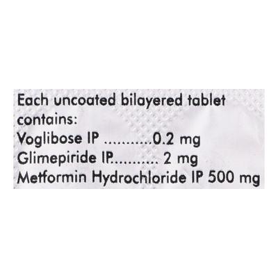 Voglinorm GM 2mg Tablet 15'S - Diabetes-Ant