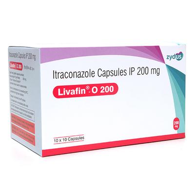 LIVAFIN O 200 Capsule 10's - Fungal Infections-Anf