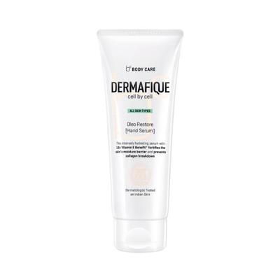 Dermafique Oleo Restore Hand Serum for All Skin Types Dermatologist Tested Vitamin E Infused 50 gm - Face Serum