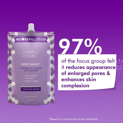 Conscious Chemist Face Cleanser Super Refill Pack 250ml - Face Wash & Cleansers