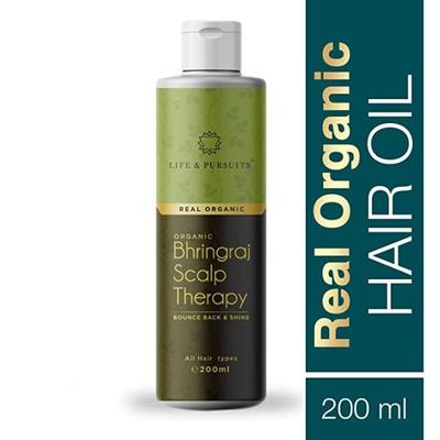 Life & Pursuits Real Organic Bhringraj Scalp Therapy Hair Oil 200 ml - Hair Oils