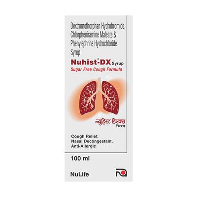 NUHIST DX SUGAR FREE Syrup 100ml - Cough And Cold-Cou