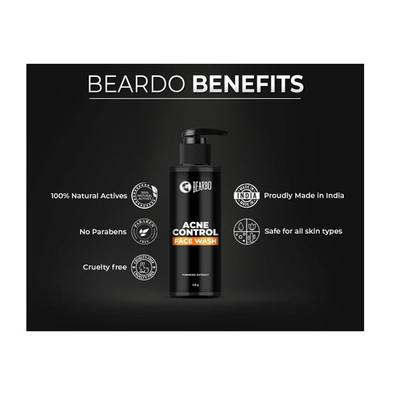 Beardo Acne Control Face Wash Gel - Turmeric Extract 100 gm - Face Wash & Cleansers