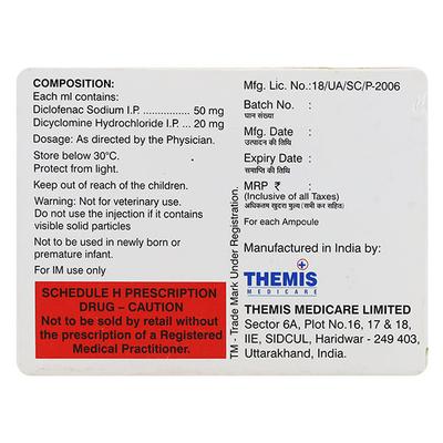 AQUADOL SPAS Injection 1ml - Muscle Spasm-Ant