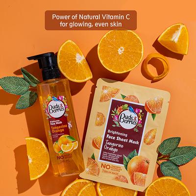 Buds & Berries Tangerine Orange Sheet Mask Pouch 25 gm - Sheet Masks