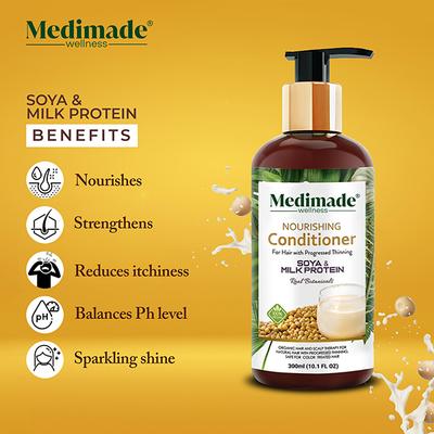 Medimade Nourishing Conditioner With Soya & Milk Protein 300 ml - Conditioners