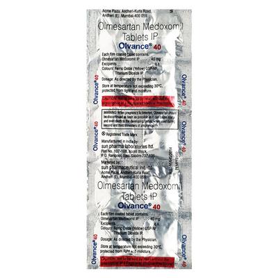 Olvance 40mg Tablet 10'S - Hypertension-Ang