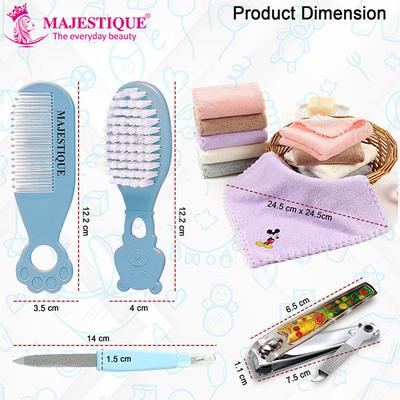 Majestique Baby Grooming kit with Soft Towels for Newborns & Toddlers - 6Pcs/Multicolor 1's - Baby Grooming