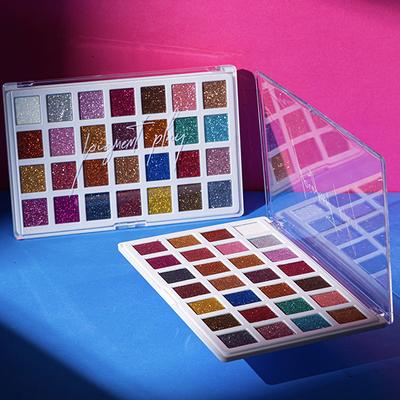 Pigment Play Rainbow Glow Max Effect Glitter Palette - One Love 50.4gm - Face Palettes