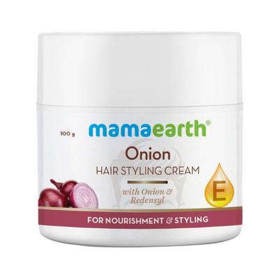 Mamaearth Onion Hair Styling Cream for Men with Onion & Redensyl for Nourishment & Styling 100 gm - Hair Gels & Waxes